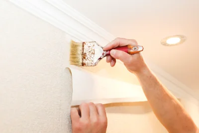 Pose de papier peint à Laussonne — revêtements muraux et toiles de verre